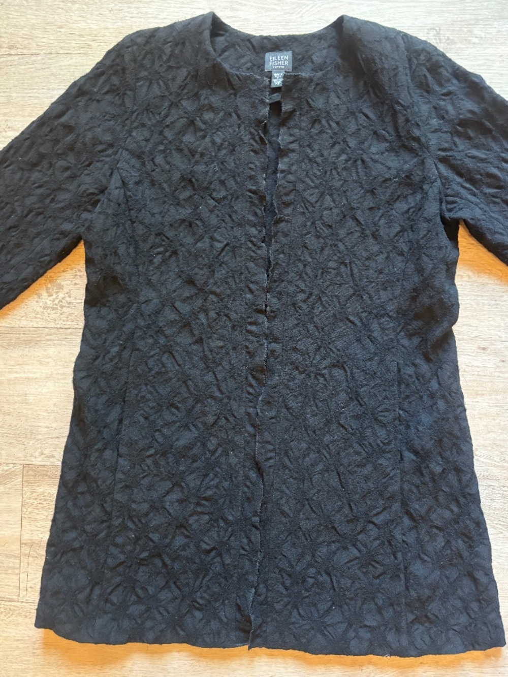 Eileen Fisher Jacket 100% Wool A-Line Luxury